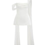 Elowen Peplum Extended Flap Cotton Spandex Top