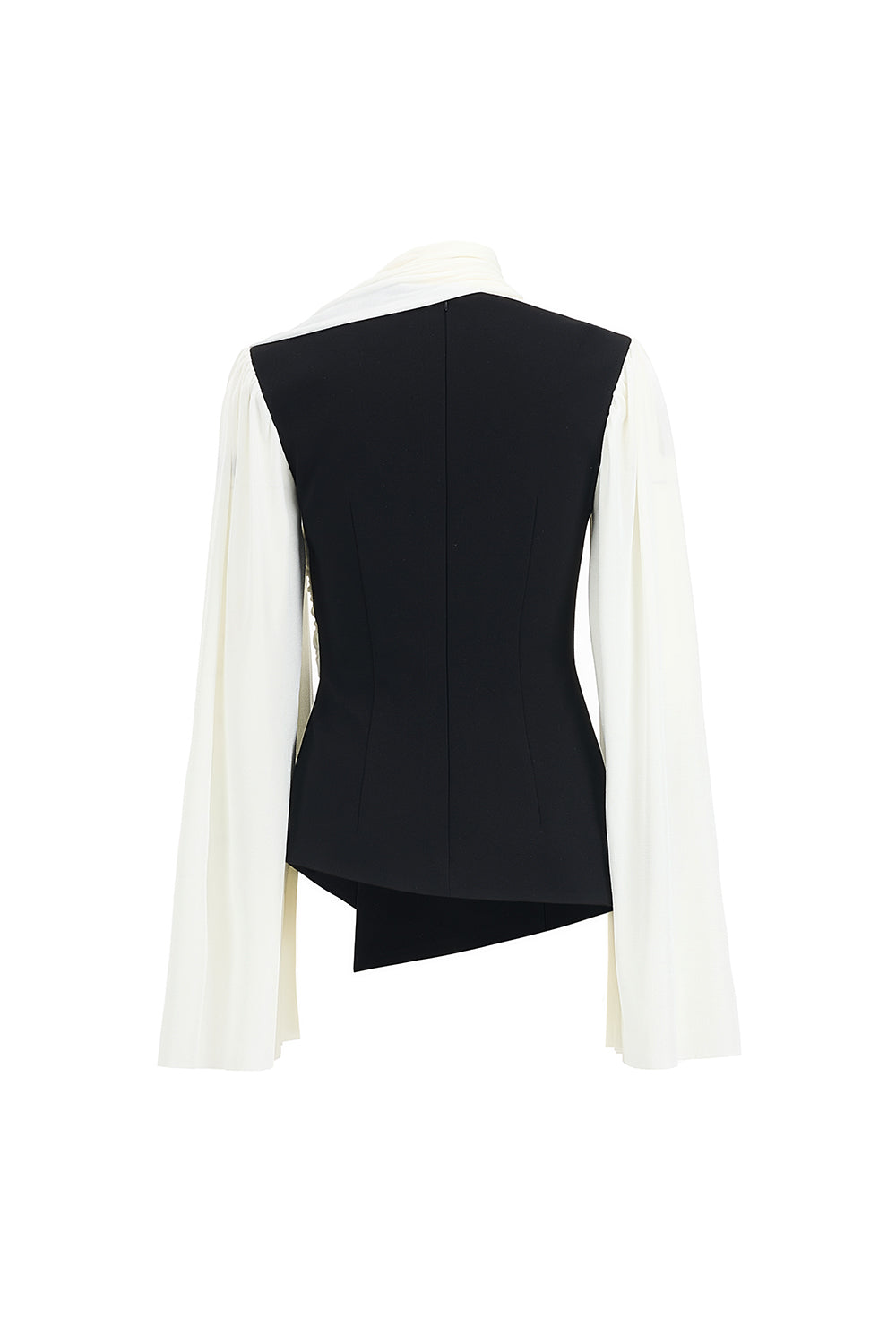 Kiva Sheath Slit Sleeved Cotton Spandex Top