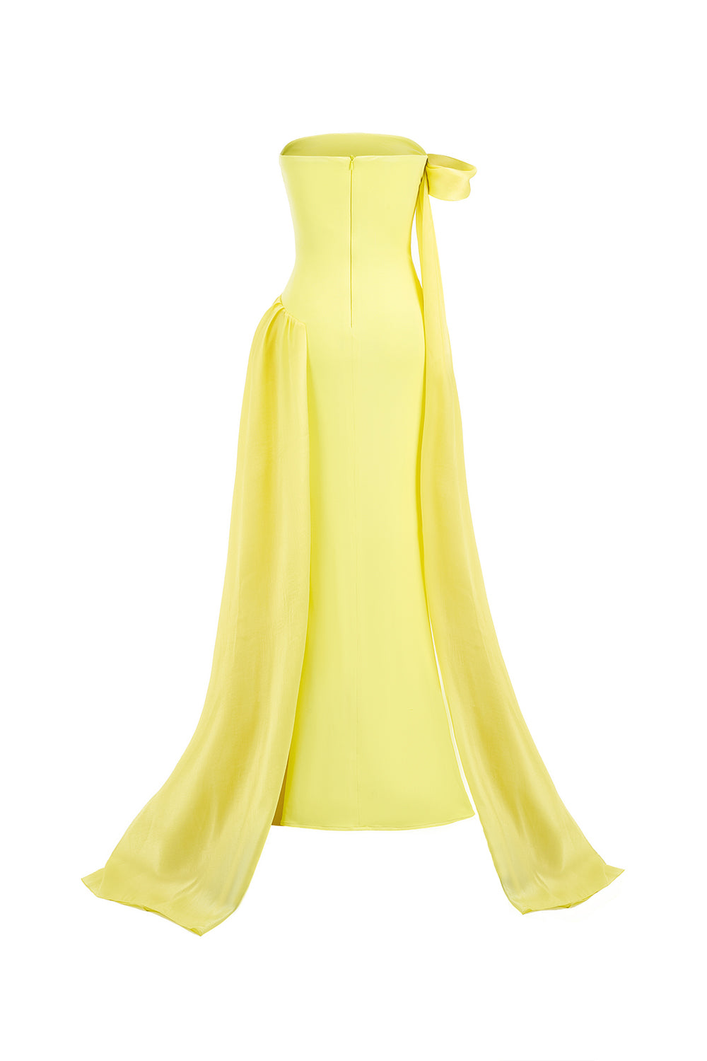 Aura Asymmetric Off-Shoulder Cotton Spandex Floor Length Dress