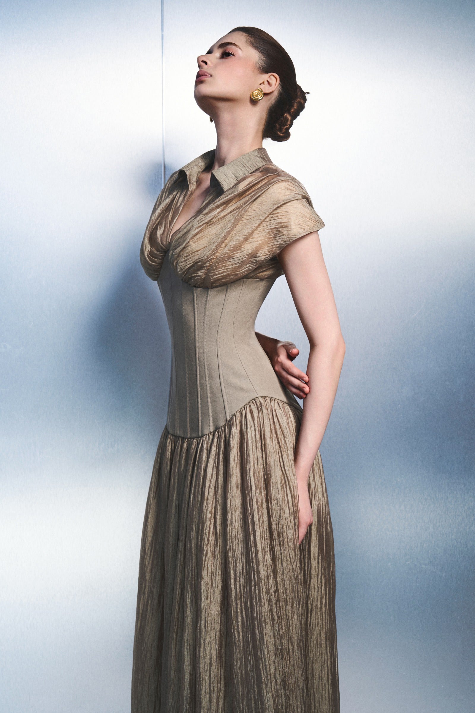 Havana Collared Midi Dress