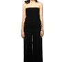 Deidre Straight Wide Leg Velvet Floor Length Pants