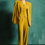 Alanna Straight Side Pocket Spandex Velvet Floor Length Pants