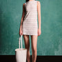 Mariana Straight Round Neck Cotton Spandex Mini Dress