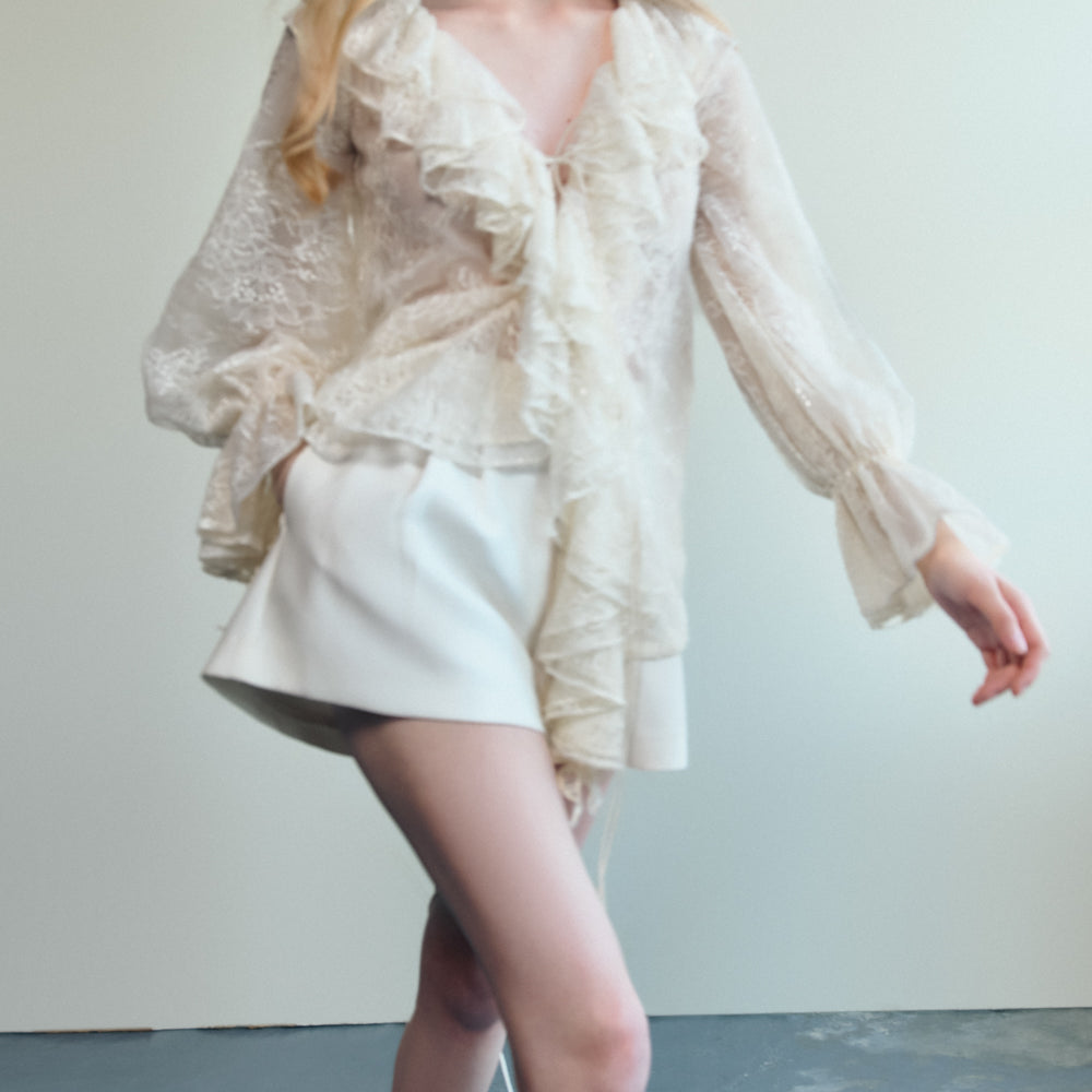 Essentinal Straight Side Pocket Taffeta Shorts