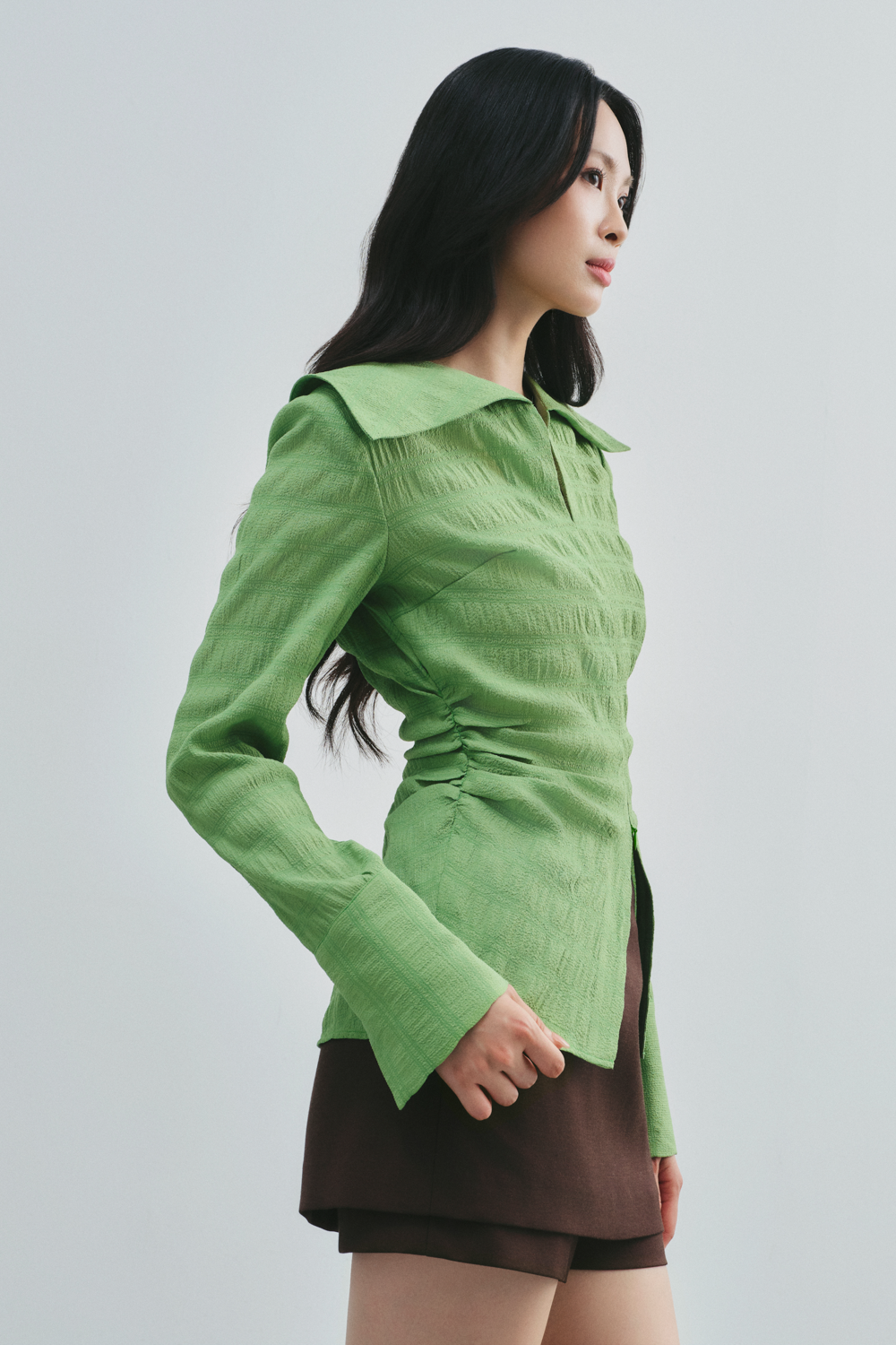 Serena Straight Side Pocket Polycotton Skort