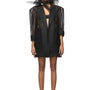 Joanne Straight See-Through Poly Organza Blazer