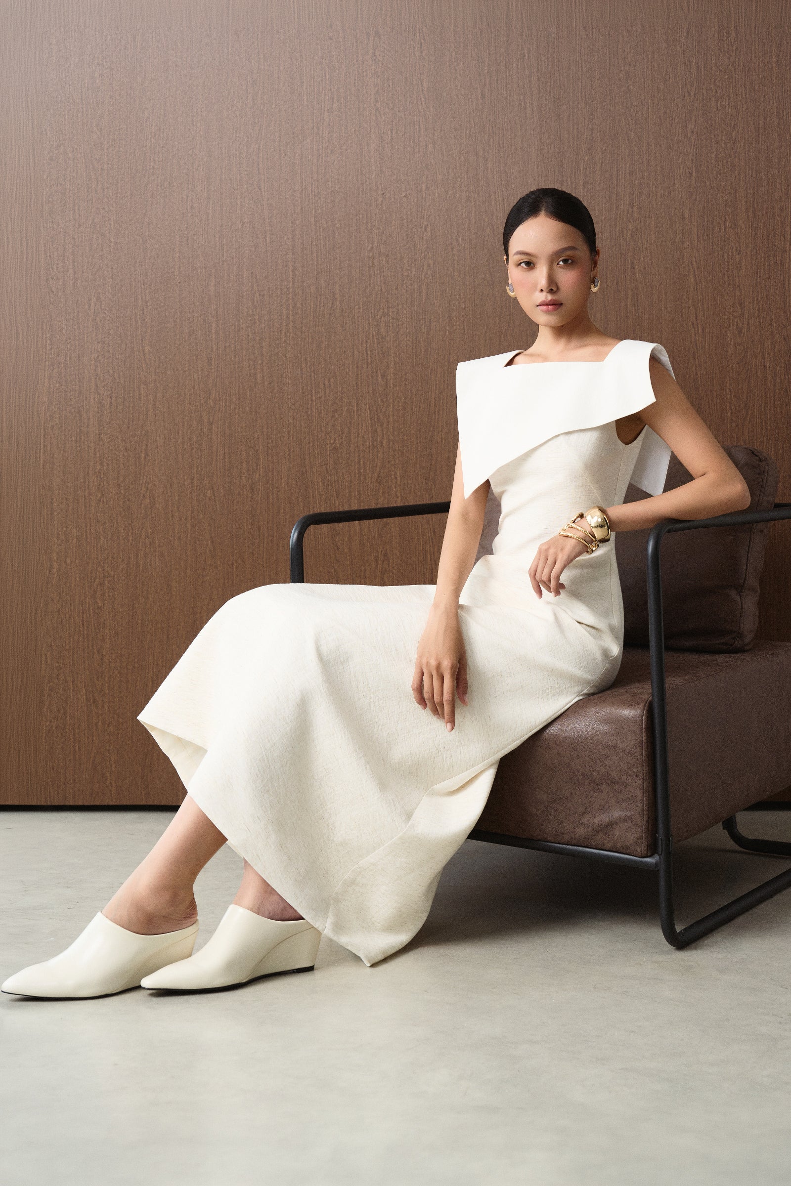 Bertha A-line Midi Dress