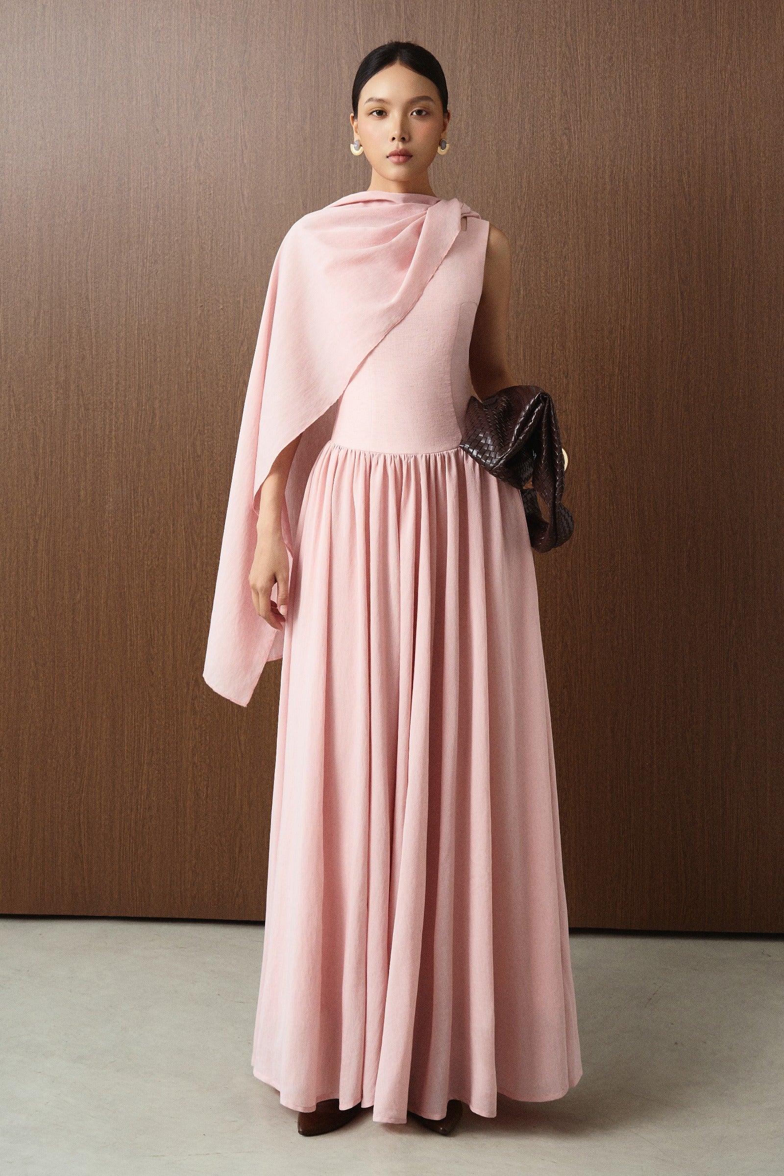 Motion Pleated Maxi Dress
