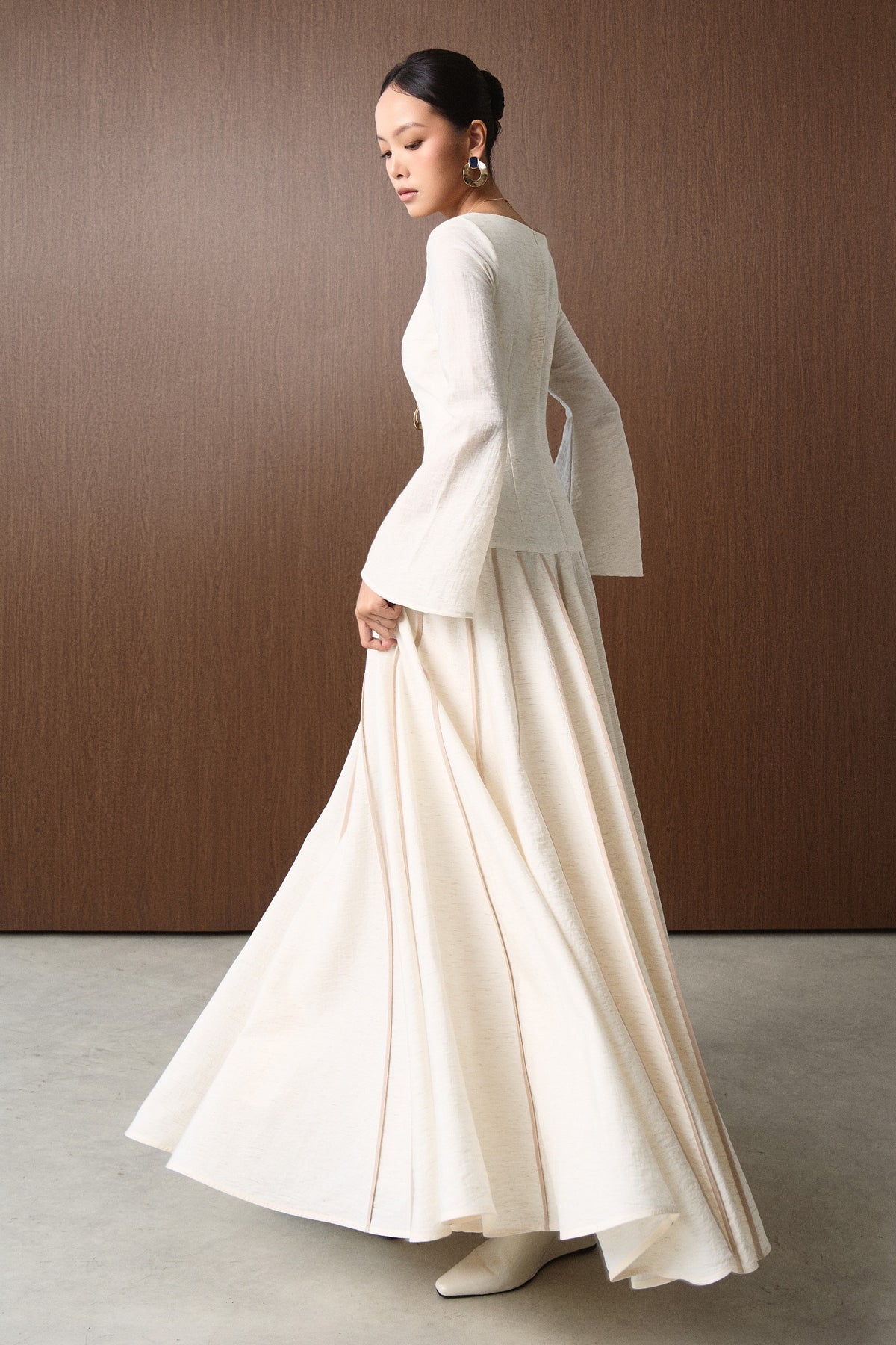 Iverne Pleated Maxi Dress