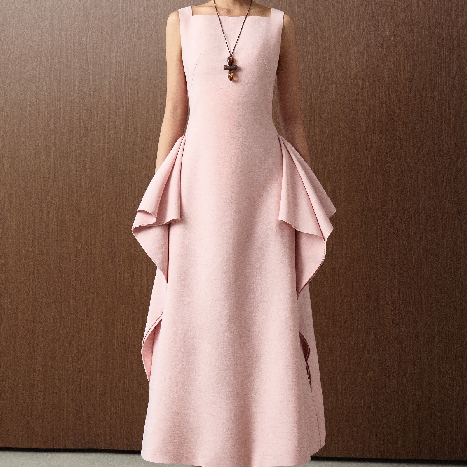Cascade A-line Midi Dress