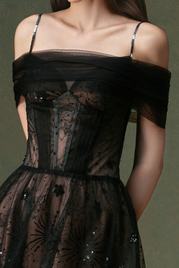 Luminous Draped Shawl