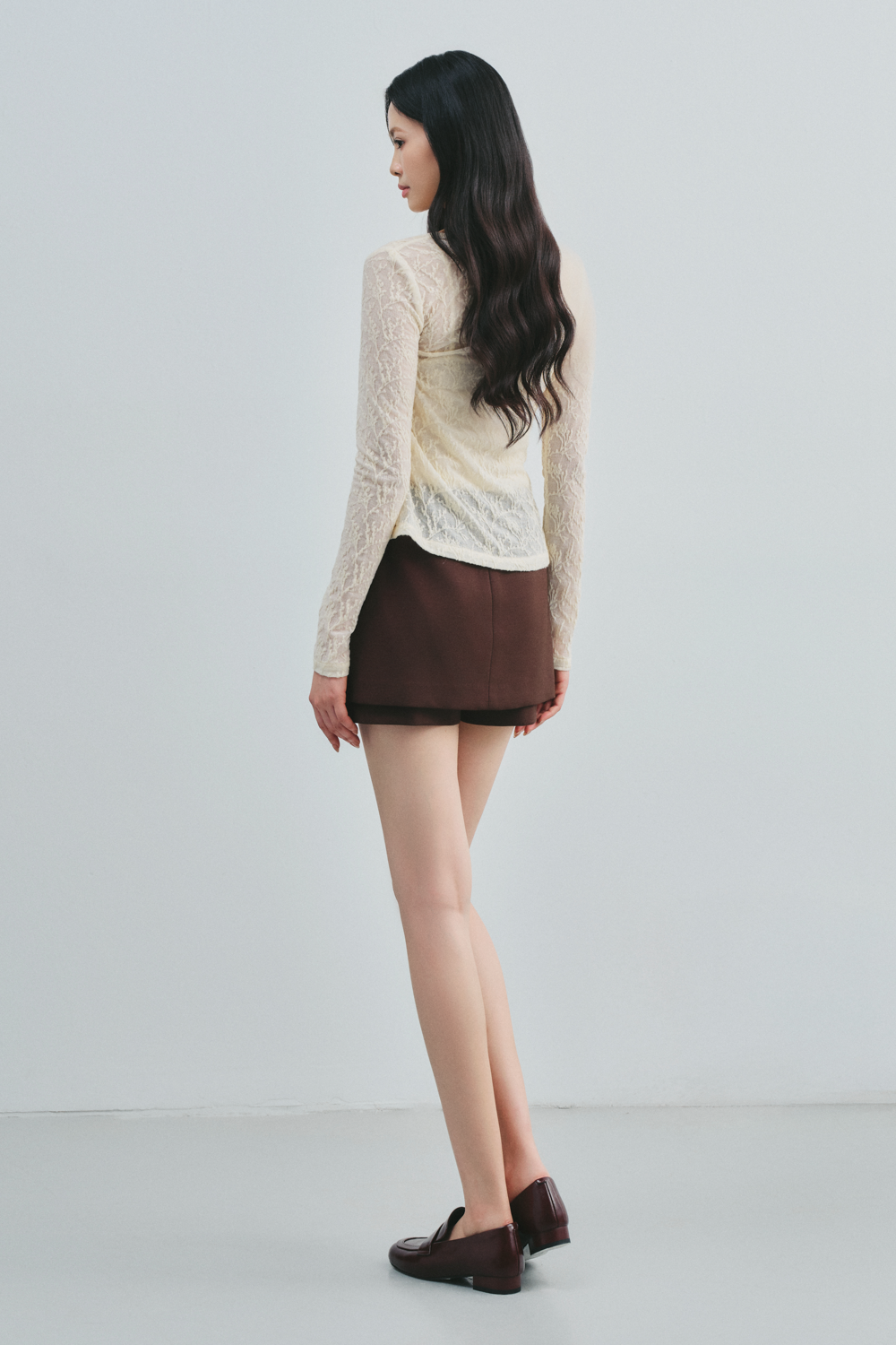 Serena Straight Side Pocket Polycotton Skort