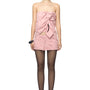 Mullins A-line Front Zipper Poly Organza Mini Skirt