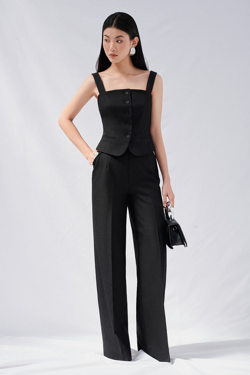 Sadie Bodycon Loose Strap Twinkle Taffeta Shirt