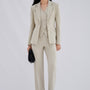Maddy Sheath Notch Lapel Twill Blazer