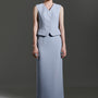 Xavia Bodycon Sleeveless Twill Vest