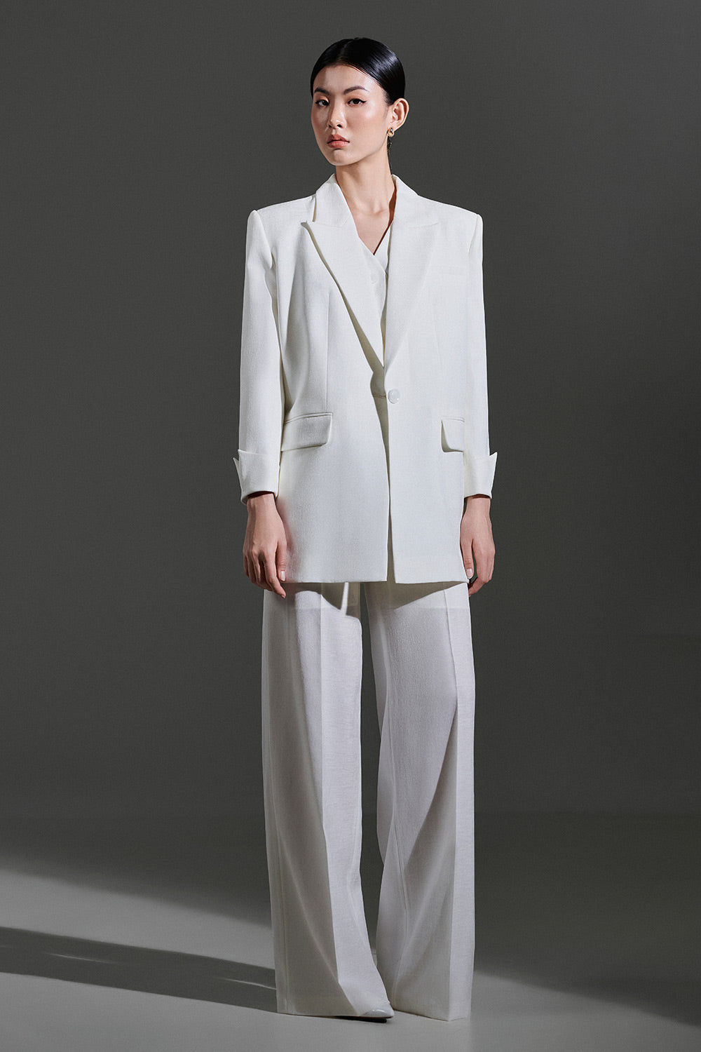 Tove Straight Single Breasted Twinkle Taffeta Blazer