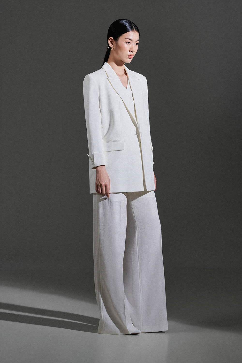 Tove Straight Single Breasted Twinkle Taffeta Blazer