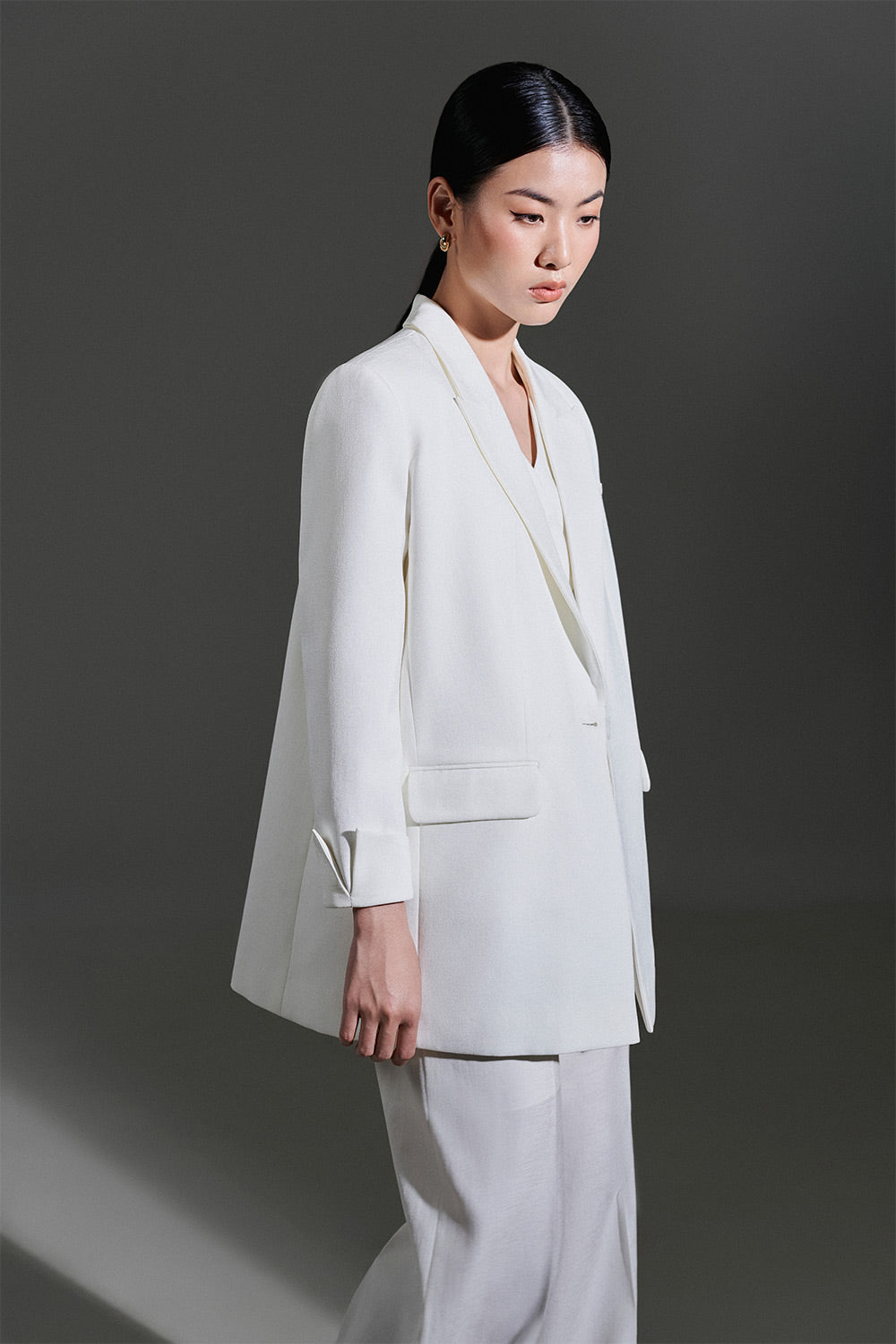 Tove Straight Single Breasted Twinkle Taffeta Blazer