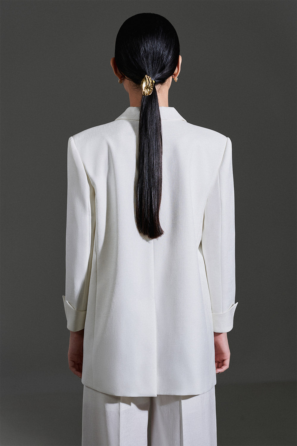 Tove Straight Single Breasted Twinkle Taffeta Blazer