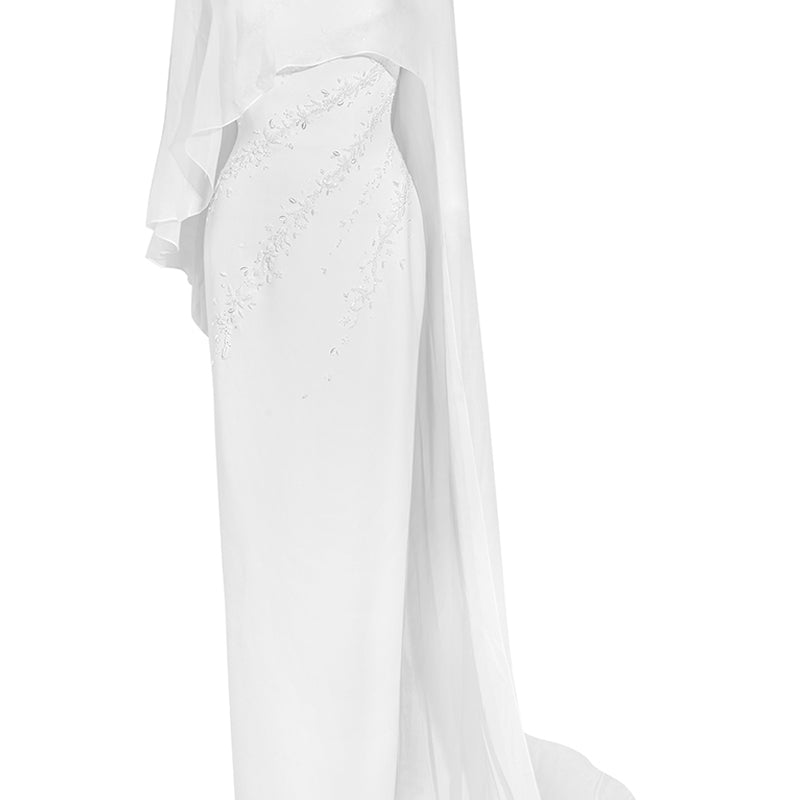 Liquid Embroidery Maxi Dress
