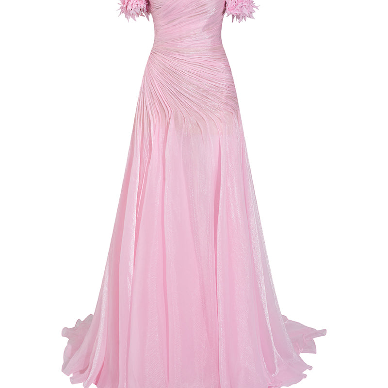 Efflorescence Ruched Maxi Dress