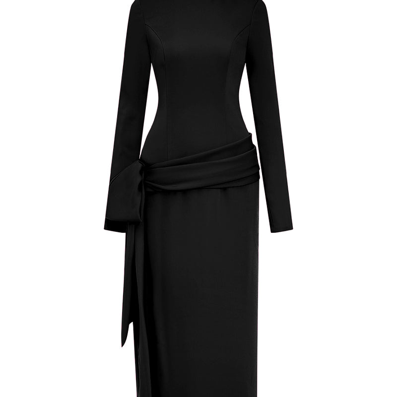 Scarletta High Neck Midi Dress