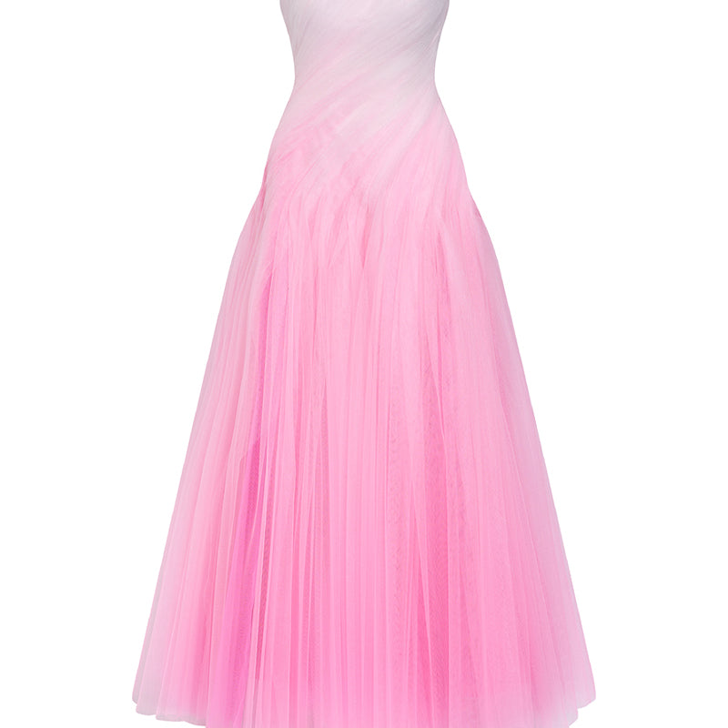 Sorbet Draped Maxi Dress