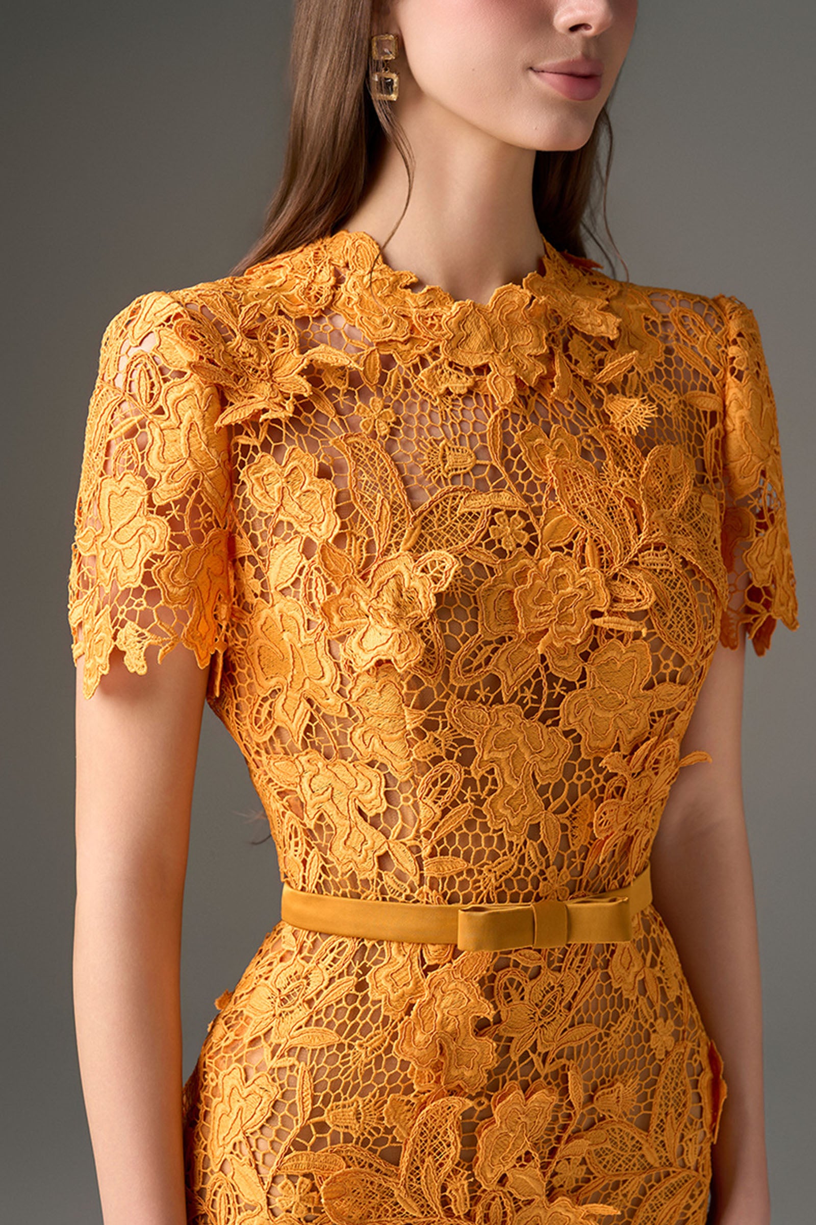 Solis Round Neck Midi Dress