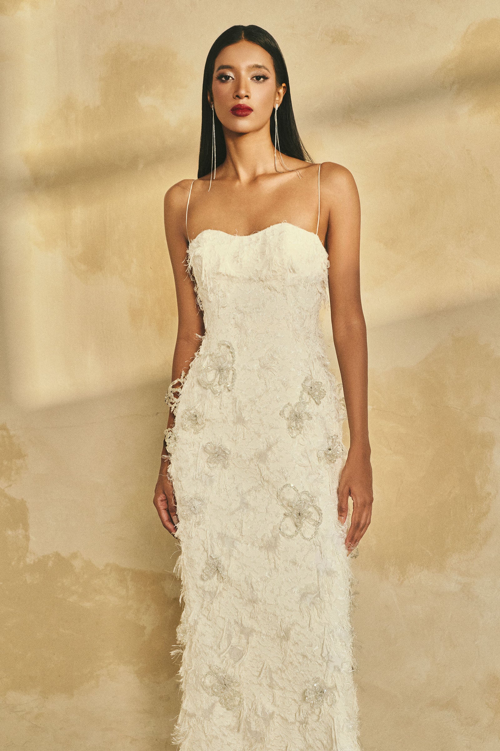 Ana Applique Midi Dress