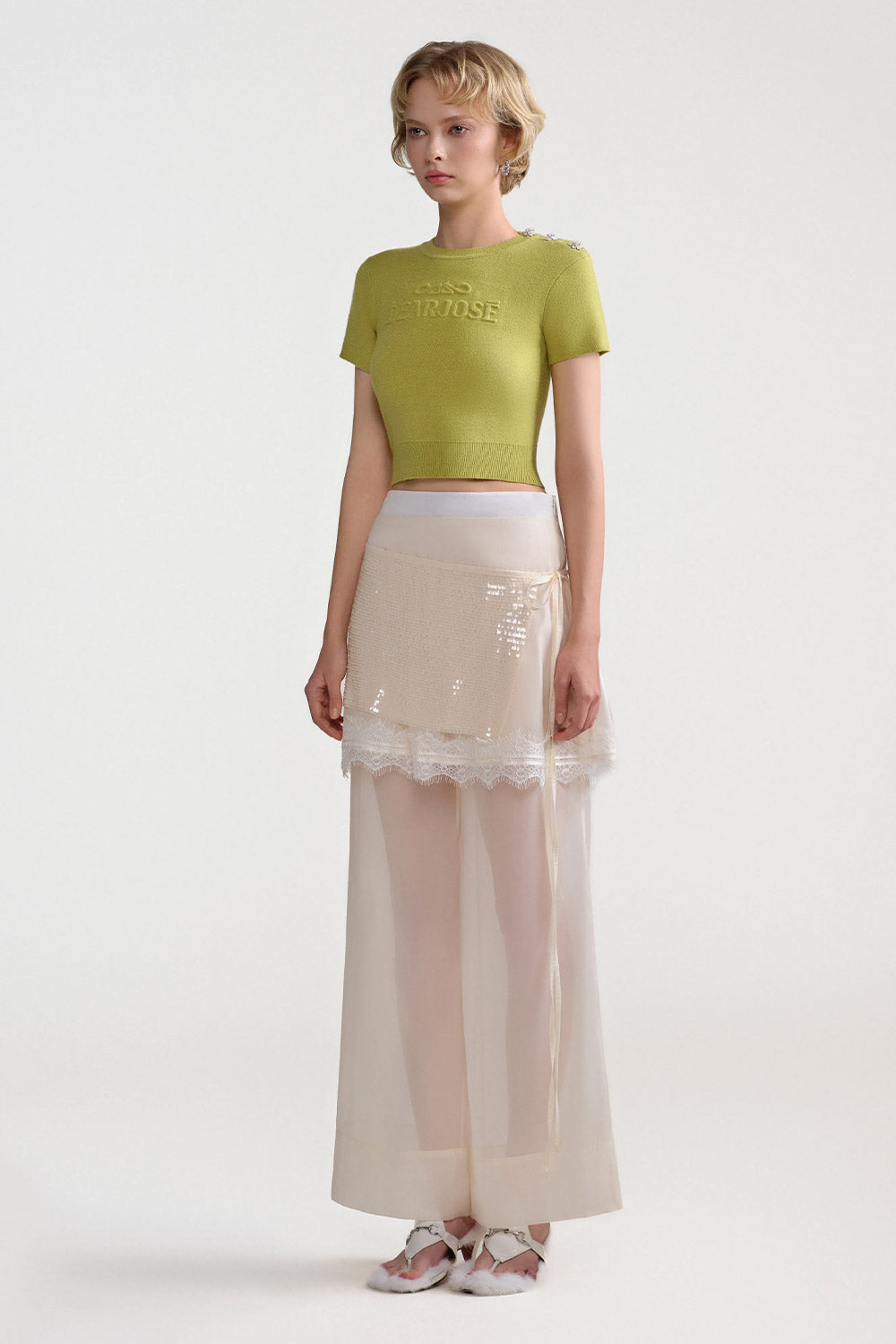 Mistletoe Knit Crop Top