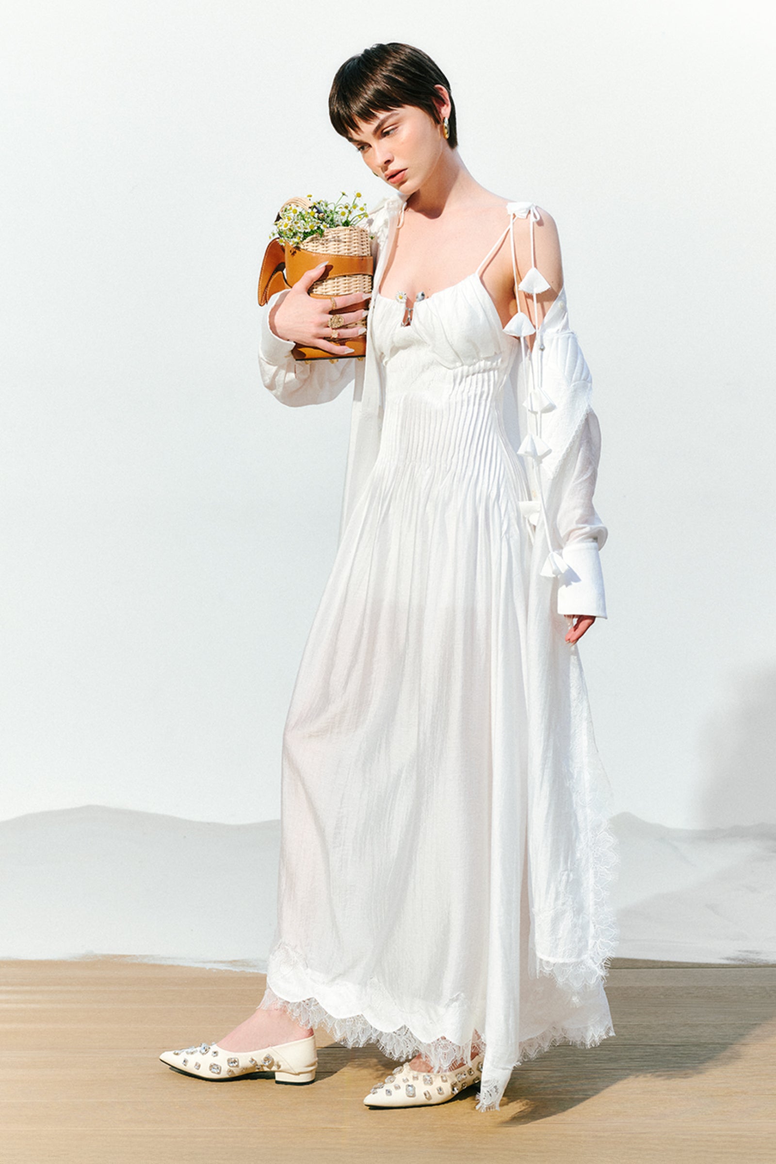 Amabel Cuff Sleeve Midi Dress