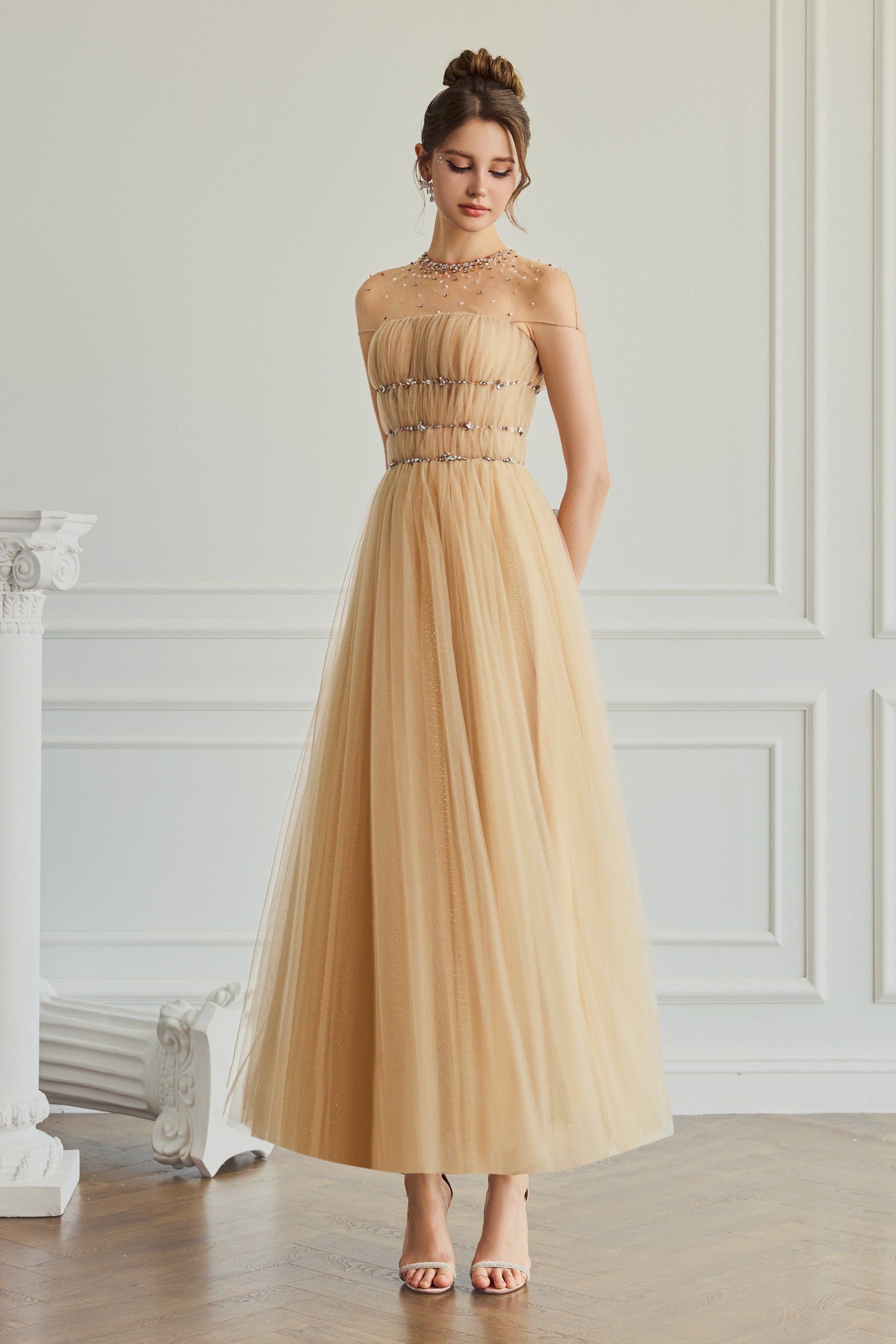 Isolde Ruched Midi Dress
