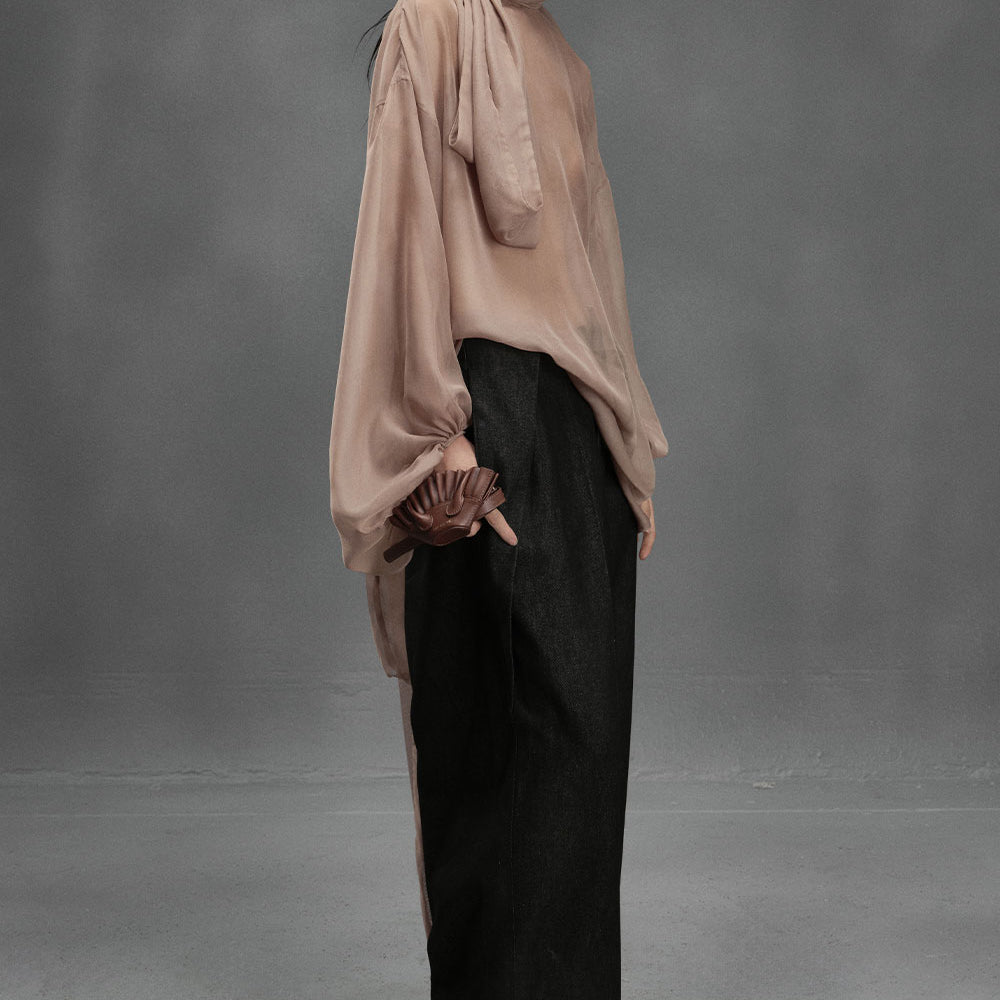 Chub Straight Front Zipper Denim Ankle Length Trousers
