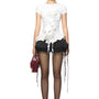 Osborn Bubble Layered Organza Voile Mini Skirt