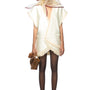 Ramos Wrap V-Neck Poly Organza Top