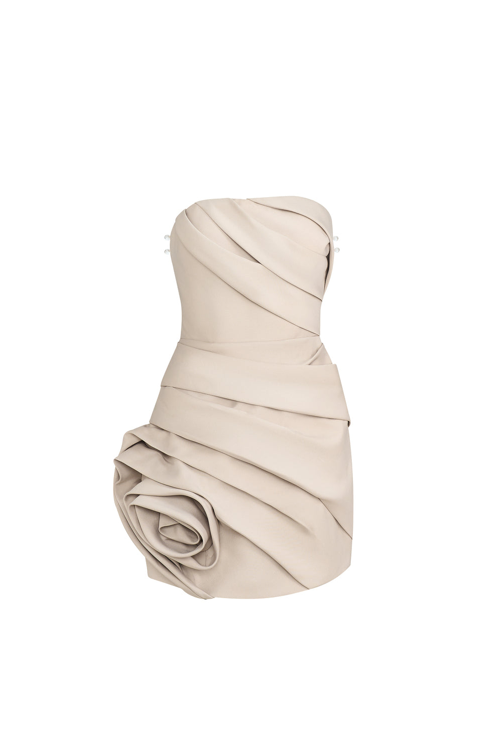 Lantana Bodycon Draped Taffeta Mini Dress