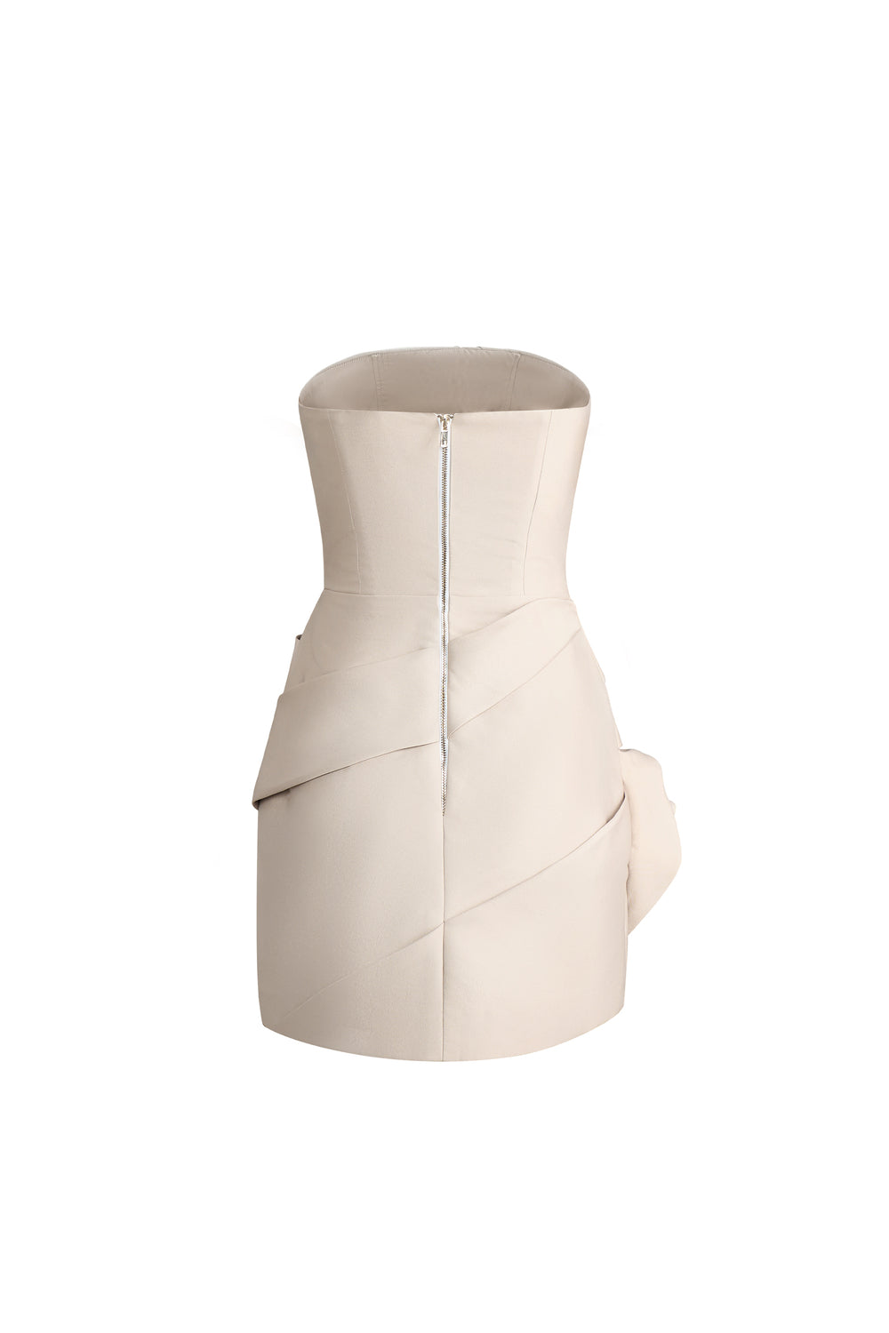 Lantana Bodycon Draped Taffeta Mini Dress