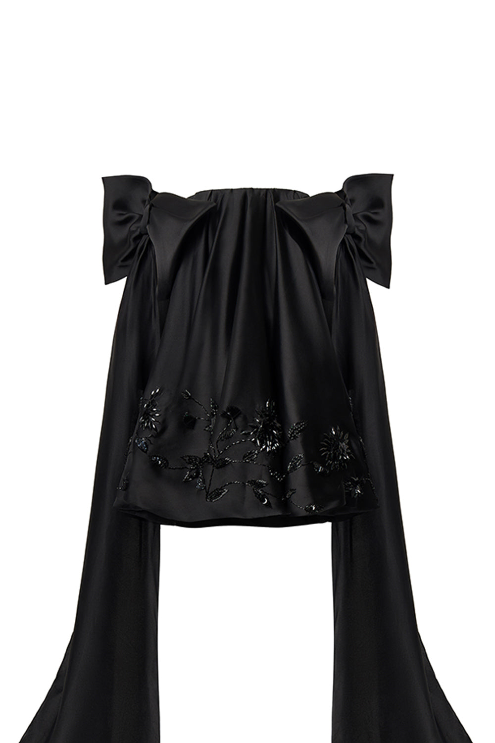 Sutton Babydoll Off-Shoulder Mesh Mini Dress