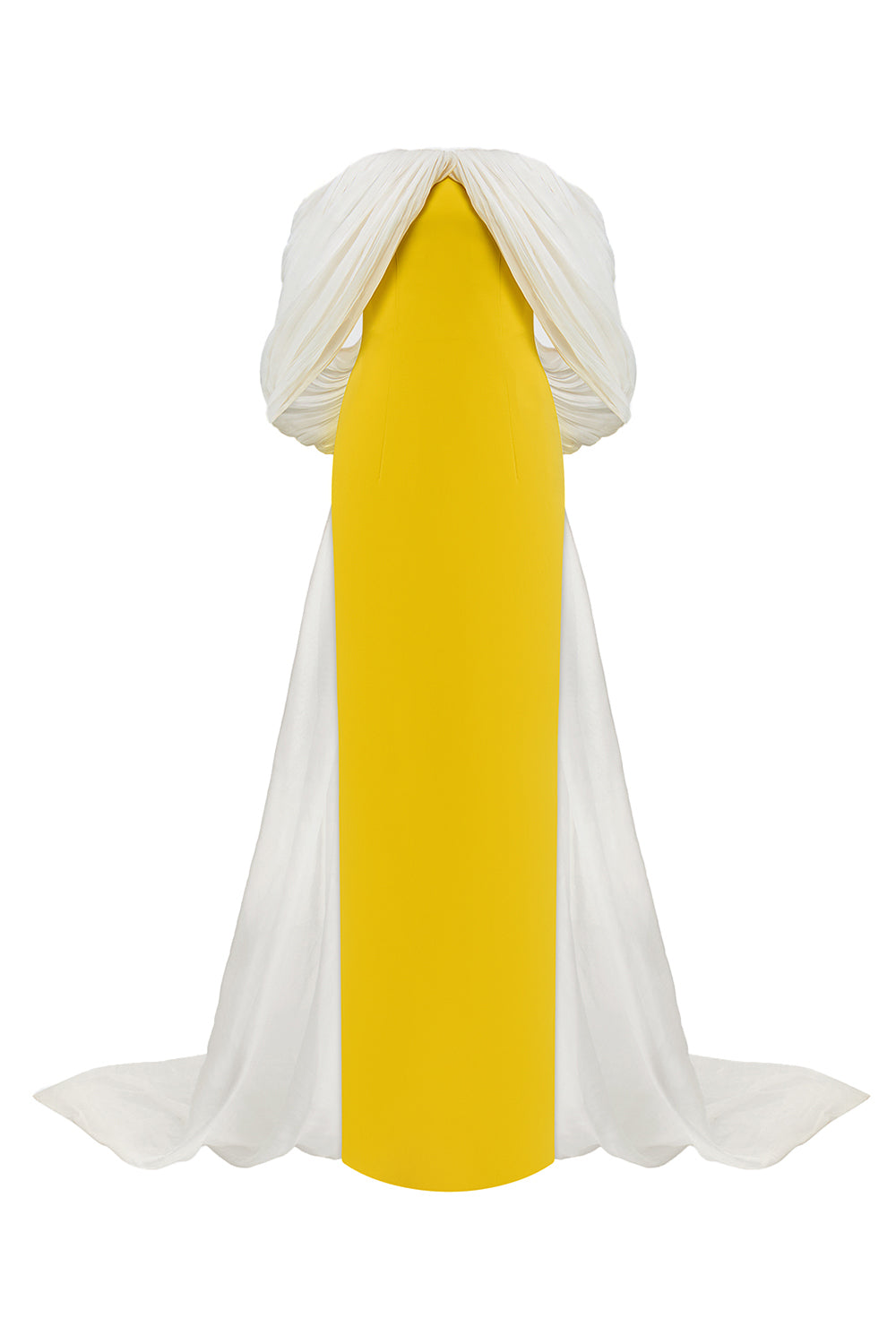 Deborah Sheath Off-Shoulder Crepe Maxi Dress