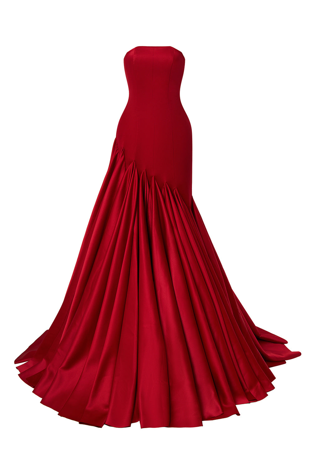 Juniper Mermaid Straight Across Neck Silk Maxi Dress