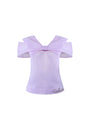 Primelle Straight V-Neck Organza Top