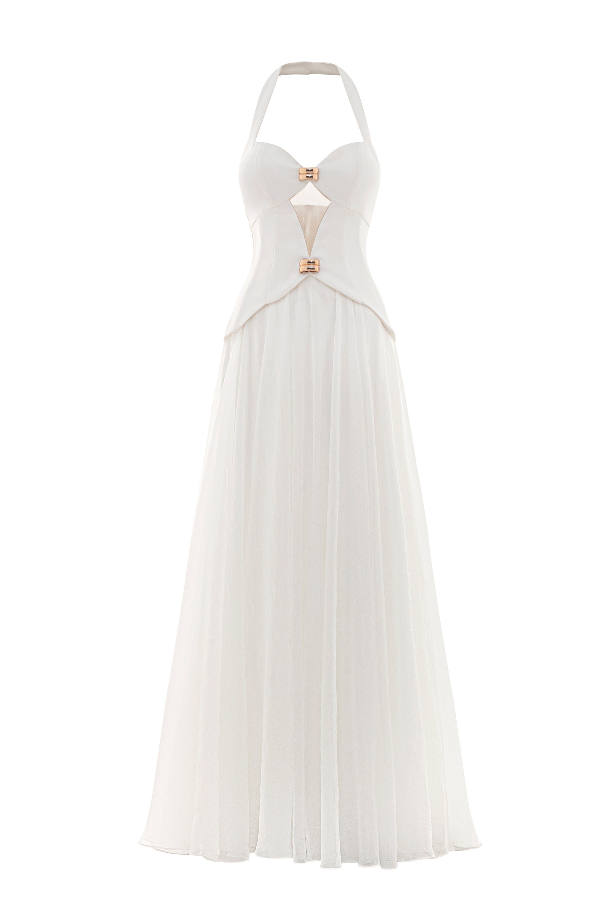 Alissa Halter Metal Maxi Dress