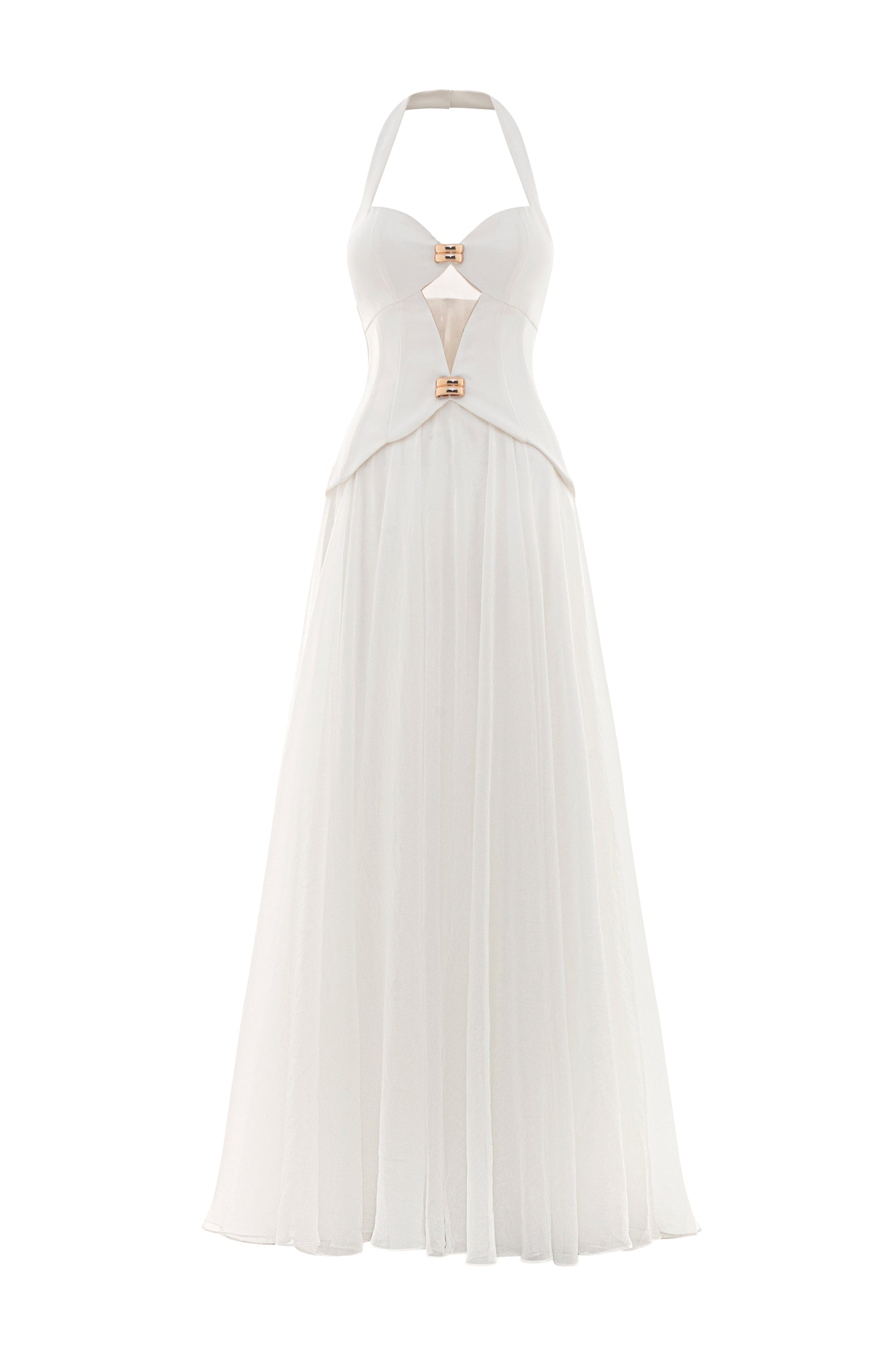 Alissa Halter Metal Maxi Dress