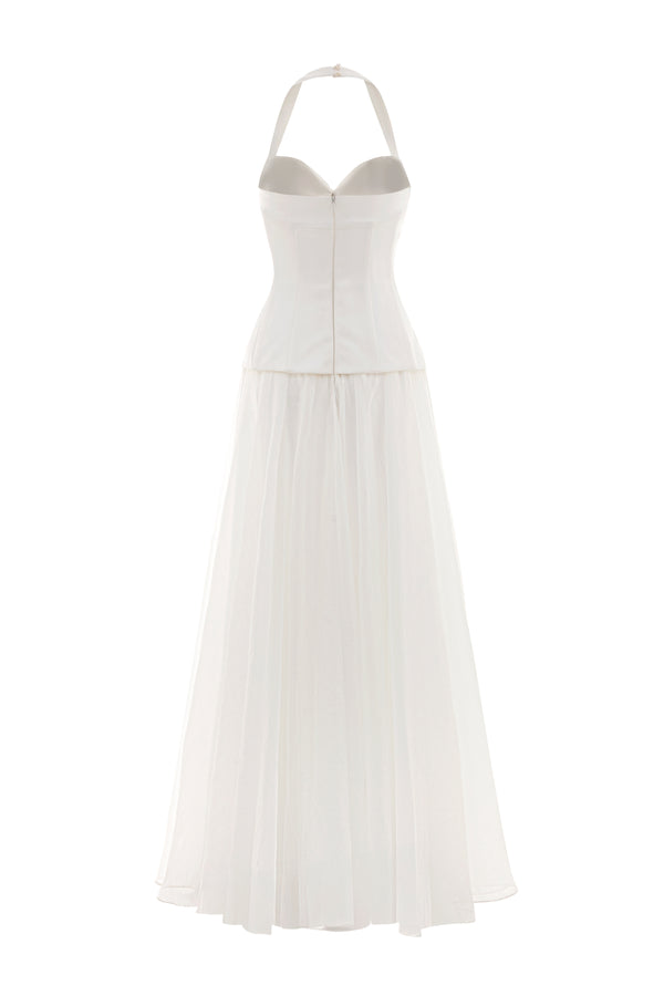 Alissa Halter Metal Maxi Dress