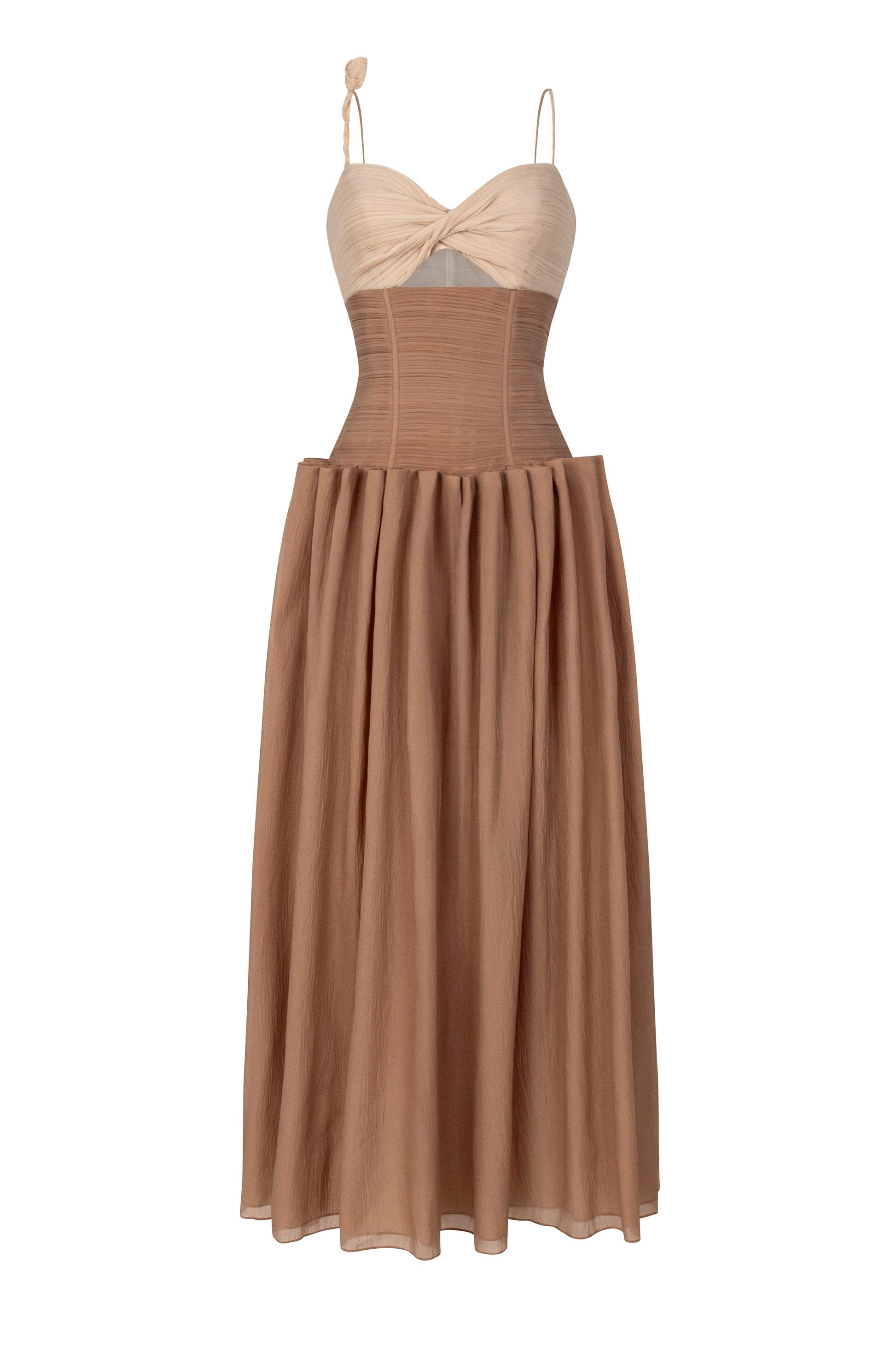 Caprina Sweetheart Gathering Midi Dress