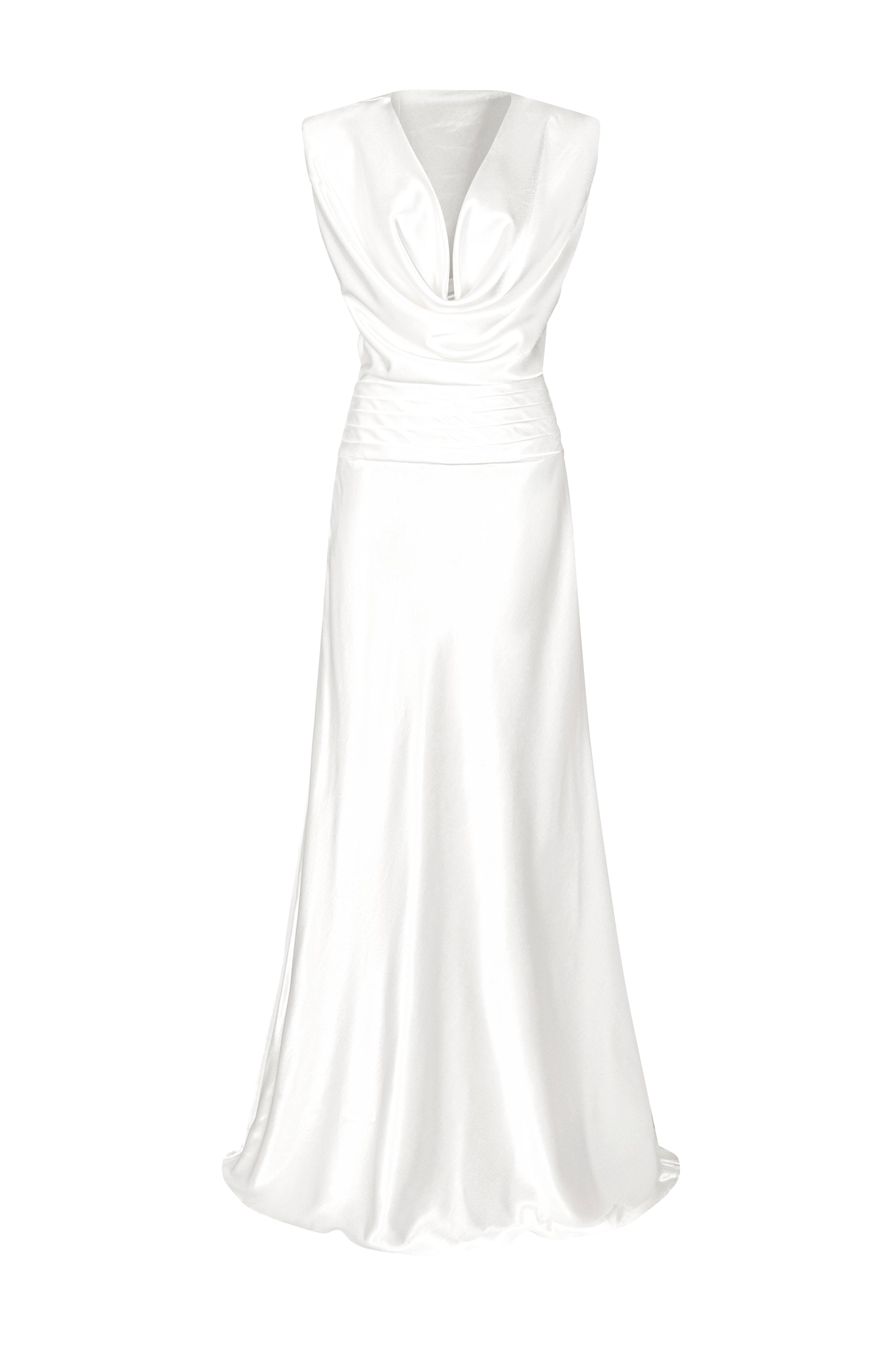 cowl draped maxi dress Dessy Collection Cowl Neck Maxi Dress
