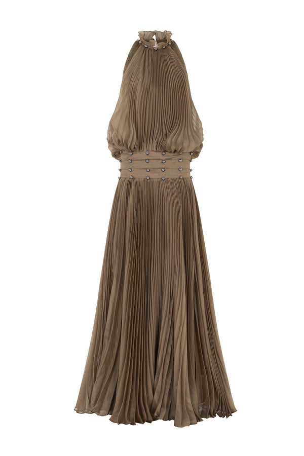 Madive Halter Button Maxi Dress