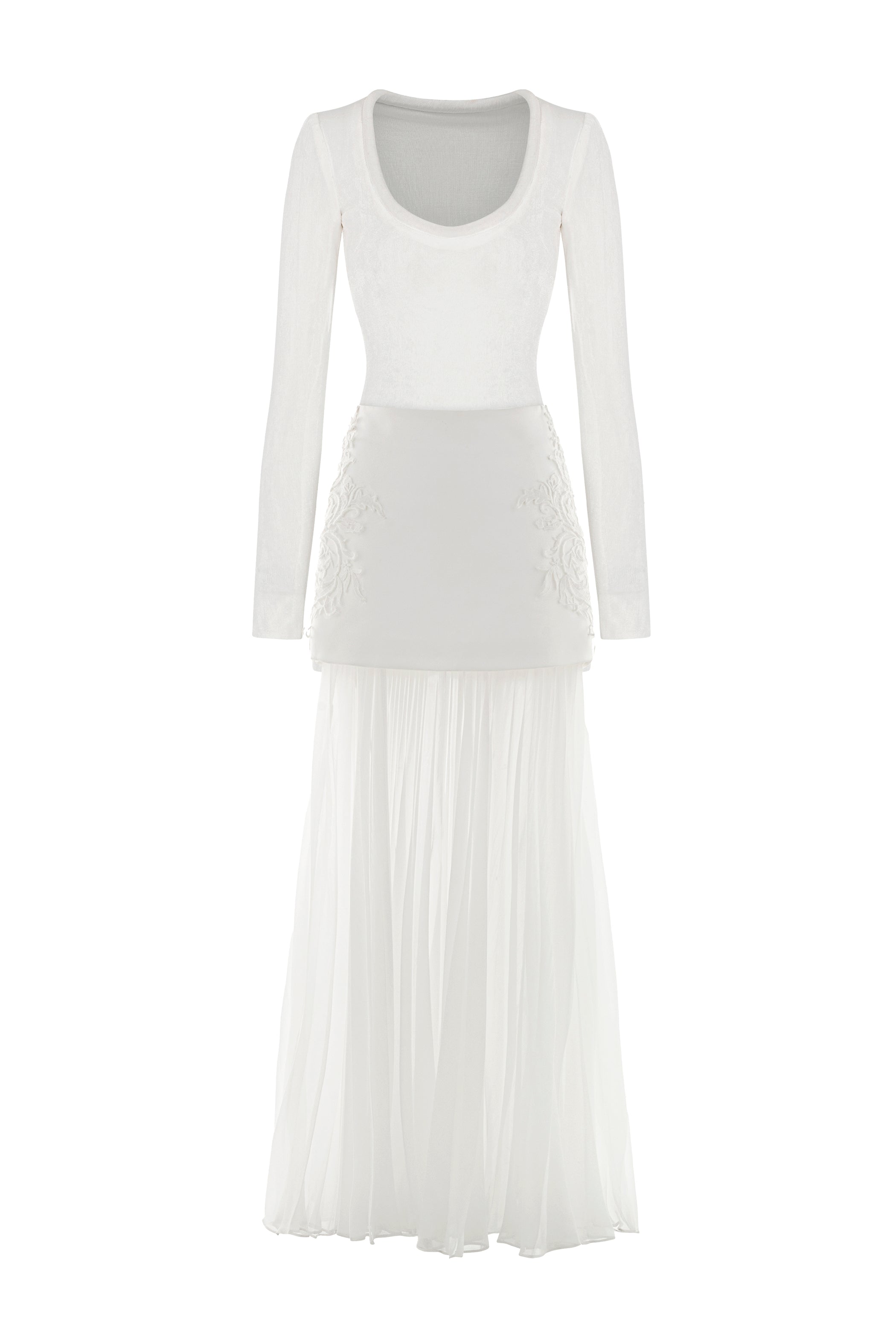 Velore Square Neck Pleated Set