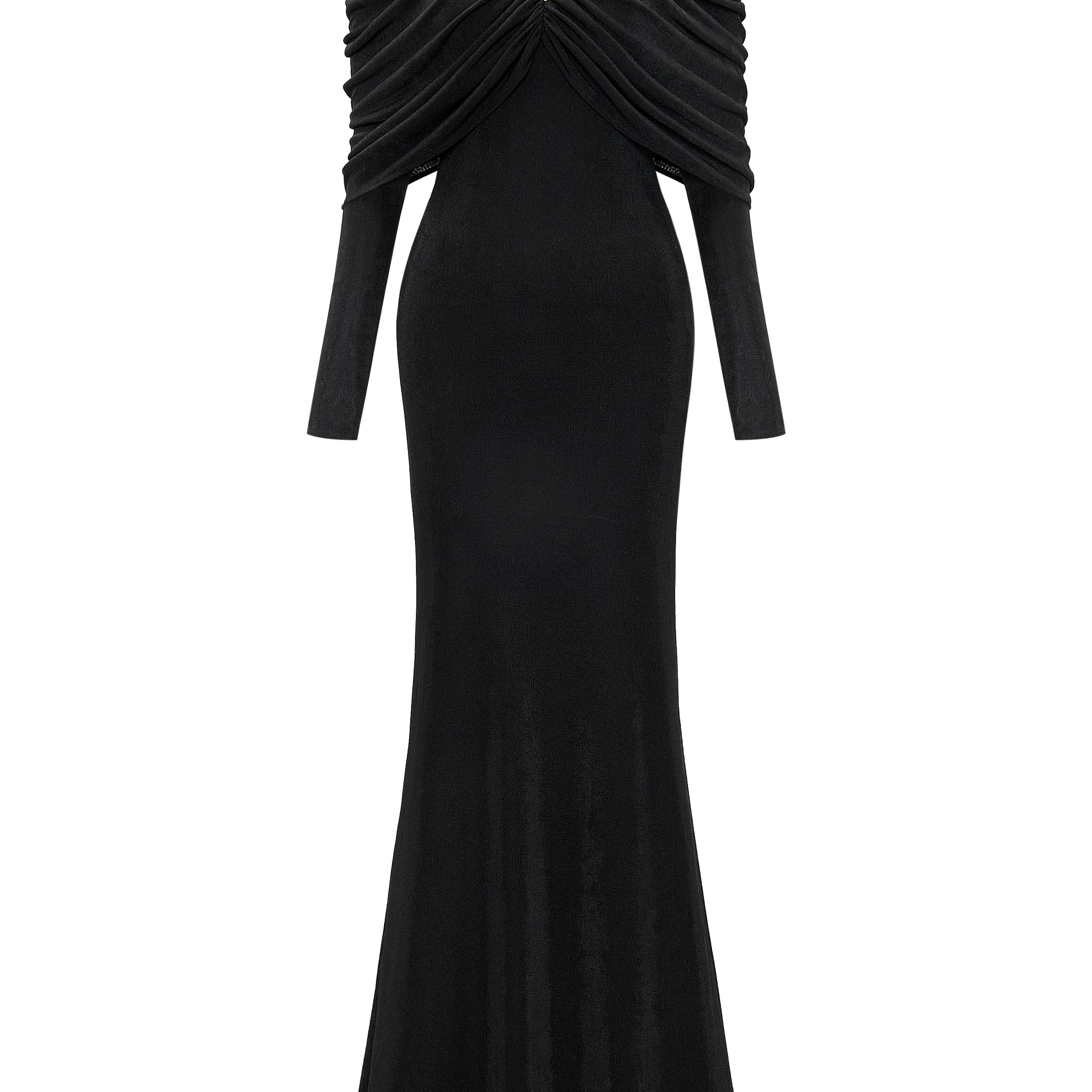 Lunavex Sheath Gathering Maxi Dress